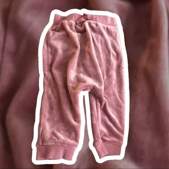 💥2/$15💥 Gymboree Baby - Pink Velvet Hammer Jogger - Picture 1 of 7